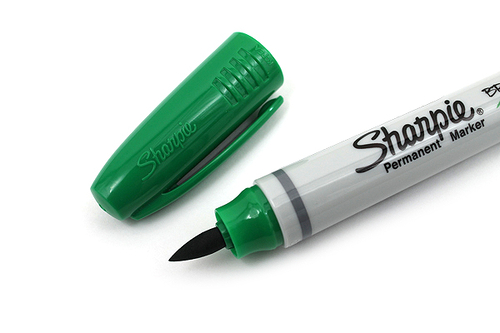 Sharpie Brush Marker permanentny Zielony-124122