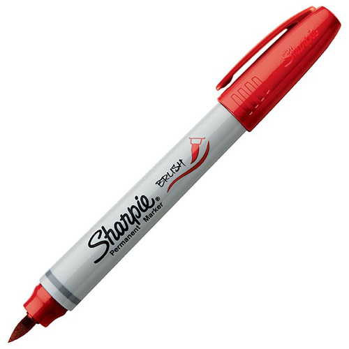 Sharpie Brush Marker permanentny Czerwony-124134
