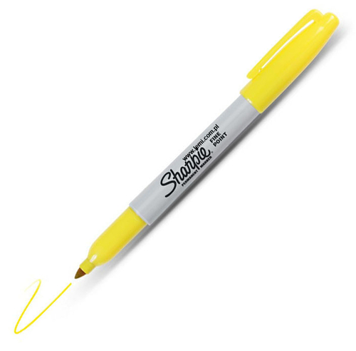 Sharpie Fine Marker permanentny yellow/Żółty-138676