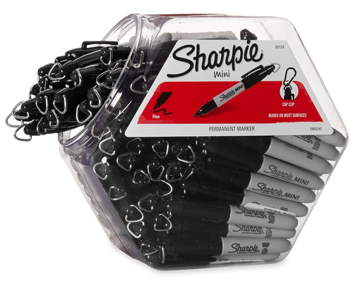 Sharpie Mini Markery permanentne Czarny 72szt-125063