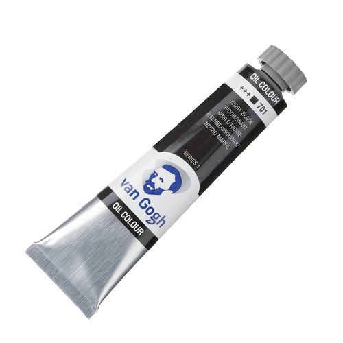 Talens Van Gogh farba olejna 20 ml 701 Ivory Black-110672