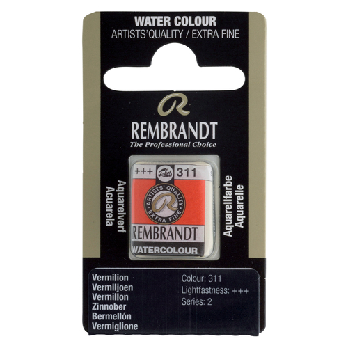 Talens Rembrandt farba Water Half Pan 311 verm-110926