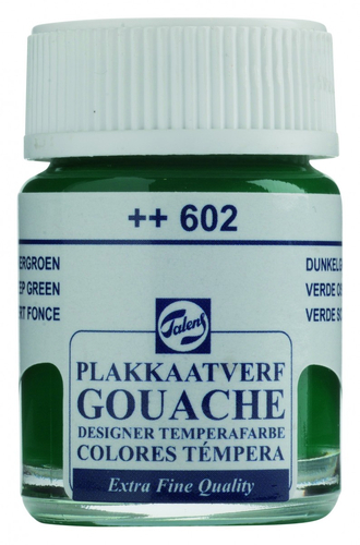 Talens Gouache Extra Fine Farba 16ml 602 DeepGreen-70881