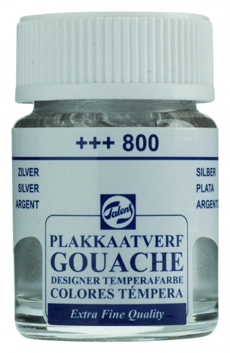 Talens Gouache Extra Fine Farba 16ml 800 Silver-70901