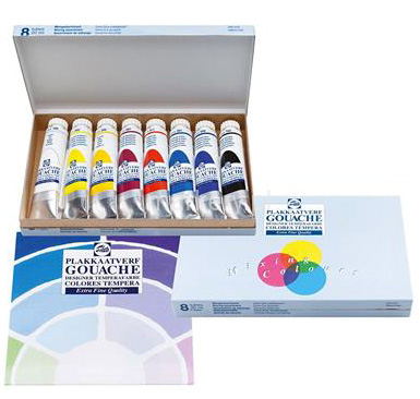 Talens Gouache Extra Fine Farby 8x20ml tuby-68081