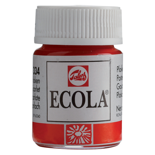 Talens Ecola farba tempera Gwasz 16ml 334 scarlet-113124