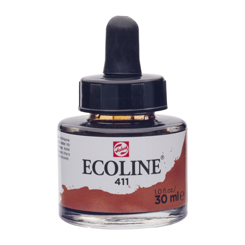Talens Ecoline Farba Akwarel Płynna 411 BurnSienna-140237
