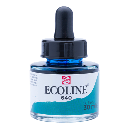 Talens Ecoline Farba Akwarel Płynna 640 GreenBluis-140253