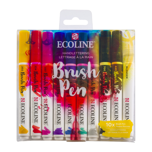 Ecoline Brush Pen Set 10 Handlettering-139787