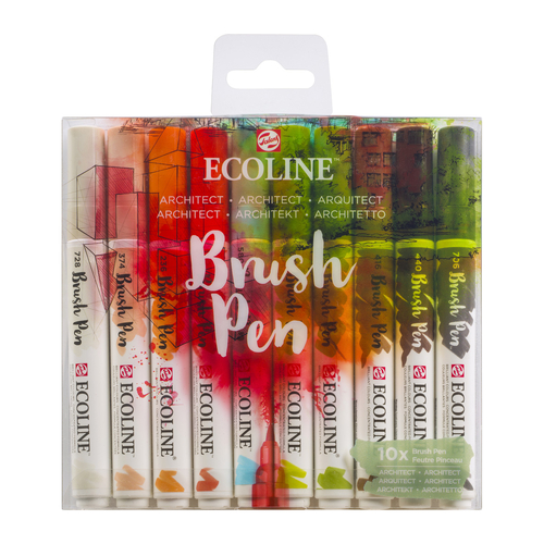 Ecoline Brush Pen Set 10 Architect-139811