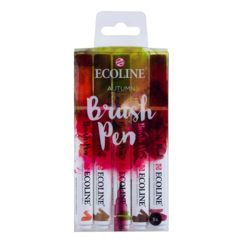 Pisaki pędzelkowe Ecoline - Talens - Autumn, 5 szt-141084