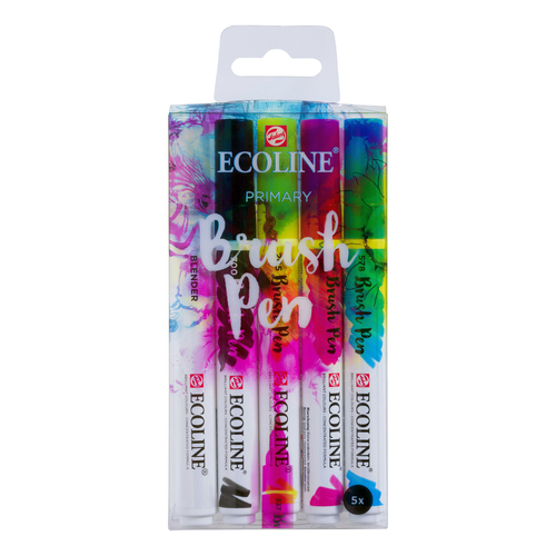 Ecoline Brush Pen zestaw 5 Primary-136383