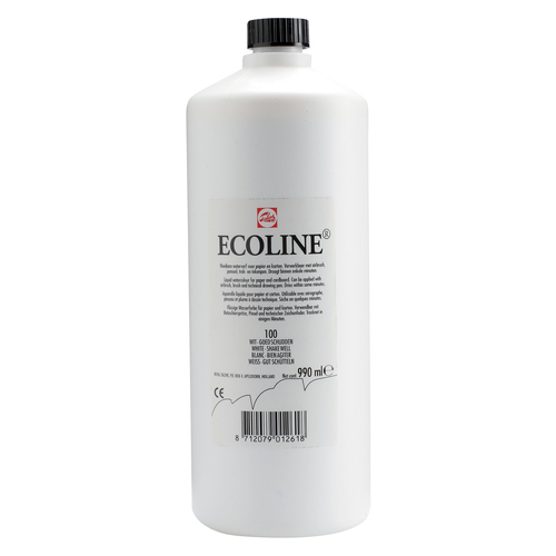 Talens Ecoline Farba Akwarel Płynna 1l 100 White-113371