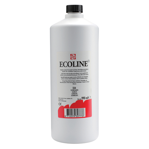 Talens Ecoline farba akwarel płyn 1l 334 scarlet-113333