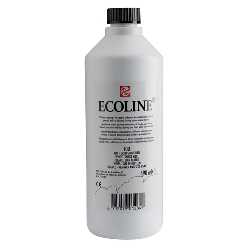 Talens Ecoline farba akwarel płyn 490ml 100 White-113348