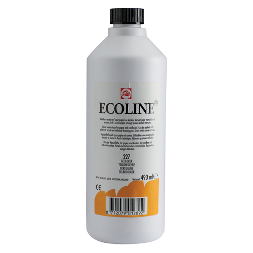 Talens Ecoline farba akwarel płyn 490ml 227 Yellow-113352