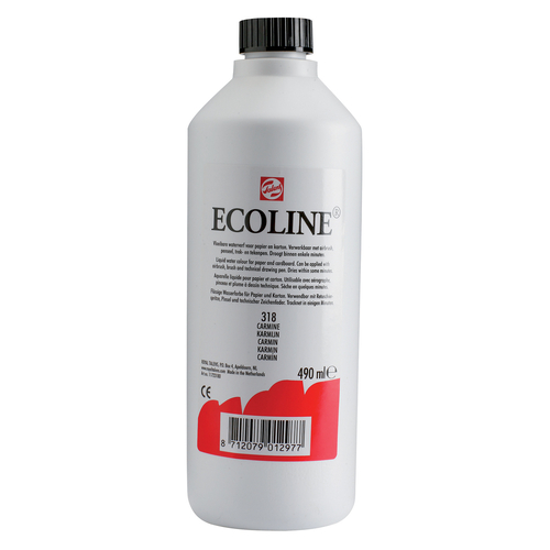 Talens Ecoline farba akwarel płyn 490ml 318 carmin-113355