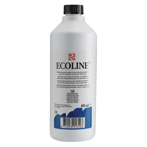 Talens Ecoline farba akwarel płyn 490ml 508 p blue-113361