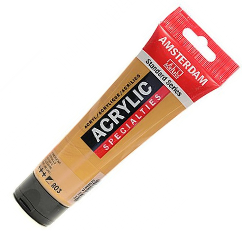 Talens Amsterdam Acryl Farba 803 Gold Deep 120ml-69080