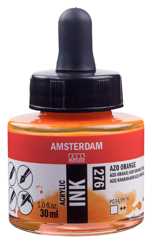Amsterdam Tusze 30 Pomarańczowy Azo 276-136465