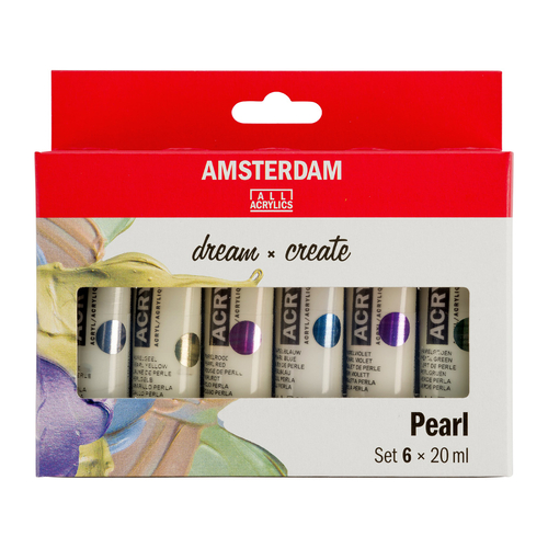 Amsterdam Acryl Standard Pearlescent Set 6 x 20 ml-136558
