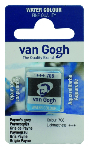 Talens Van Gogh Aquarel Farba kostki 708 Payn Grey-70479