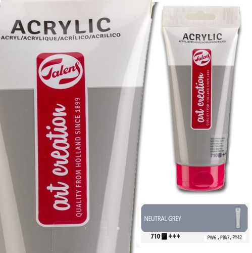 Farba akrylowa Art Creation 200ml neutral grey 710-141234