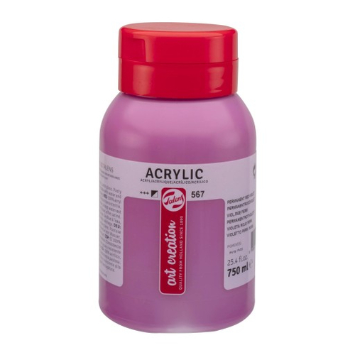 Farba akrylowa - Talens - Perm Red Violet, 750 ml-141255