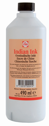 Talens Indian Ink Tusz kreślarski 490ml 700 czarny-70782