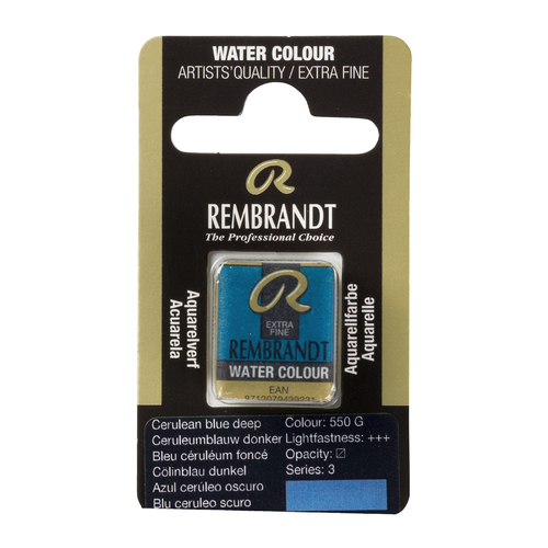 Rembrandt Akwarel Niebieski Ceruleum Ciemny 550-137340