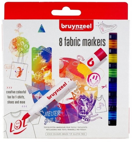 Flamastry do tkanin TALENS Bruynzeel 8 kol Markery-141155