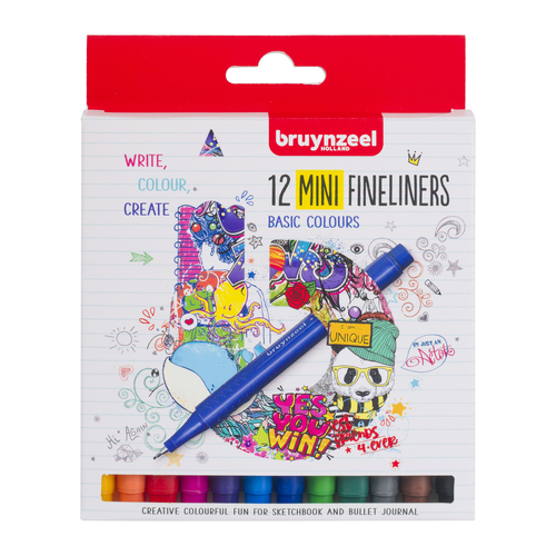 bruynzeel Fineliner Mini 12 -139726
