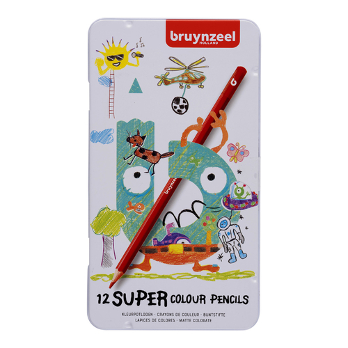 Super Tin 12 Coloured Pencils-137459
