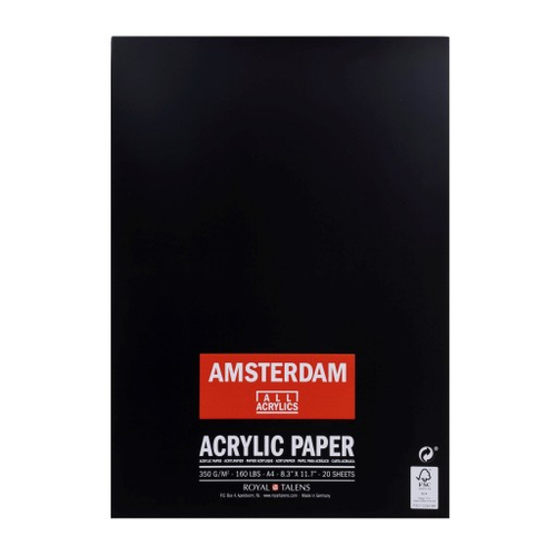 Blok do akryli średnioziarnisty Amsterdam - 20 A4-141175