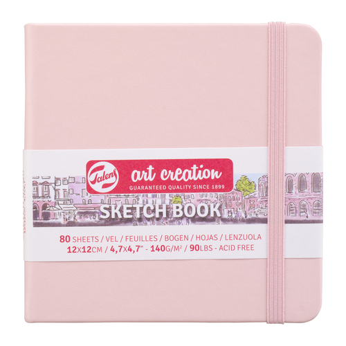 TALENS ART CREATION SZKICOWNIK 12X12CM PASTEL PINK-132400