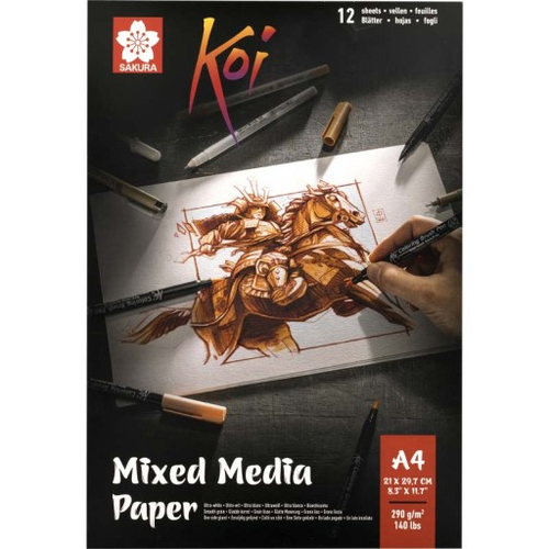 Blok rysunkowy mixed media A4 Sakura-141178