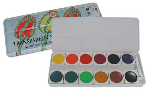Talens Transparent Farby akwarelowe 12+1kol-70351
