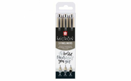 Cienkopisy Sakura końcówka okrągła 5 mm szary-141434