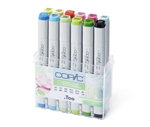 COPIC Classic Kolory Wiosny Markery zest 12 szt-144351
