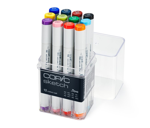 COPIC Sketch Markery Basic 12 szt-144231