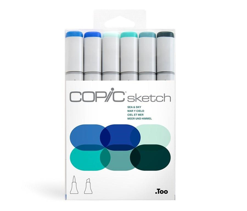 Zestaw Sea & Sky 6 szt. COPIC Sketch-144374
