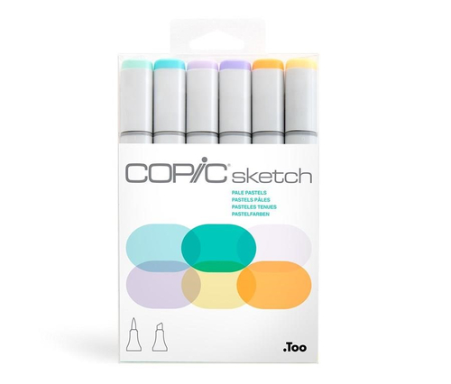 Zestaw Pale Pastels 6 szt. COPIC Sketch-144404