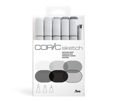 Zestaw Sketching Grays 6 szt. COPIC Sketch-144376