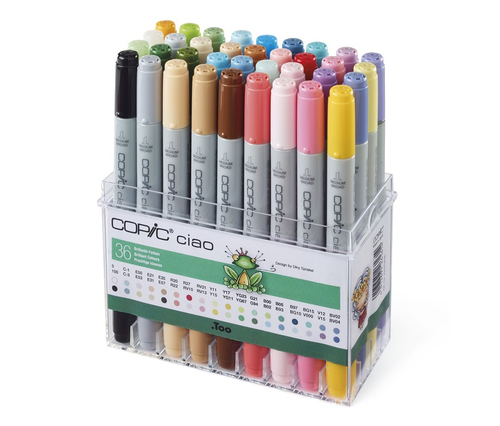COPIC Ciao Markery Kolory Lśniące 36 szt  -144400
