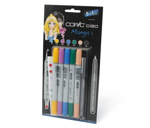 COPIC Ciao Markery Zestaw 5+1 Manga 1  -144215