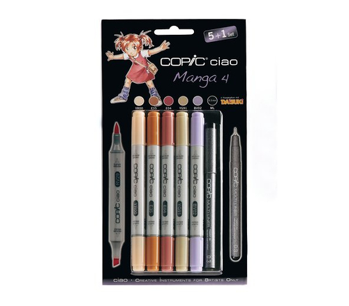 COPIC Ciao Markery Zestaw 5+1 Manga 4 -59227