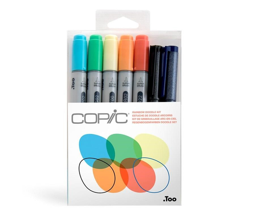 Zestaw Doodle Kit Rainbow 5+2, COPIC Ciao-144391