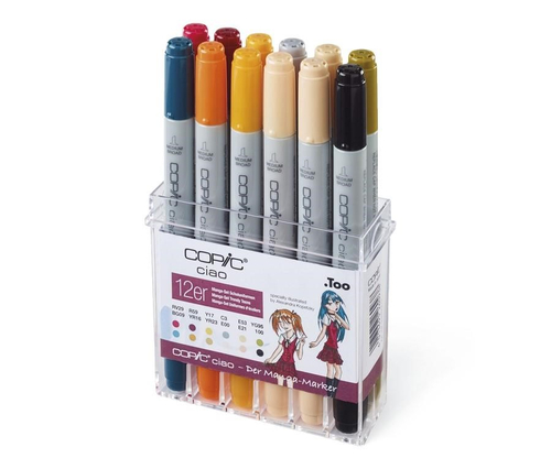 COPIC Ciao Markery Szkolne ubrania 12 szt -144389