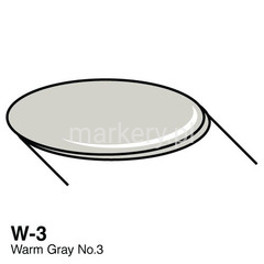 COPIC Wide Marker W3 Warm Gray No.3 -54152
