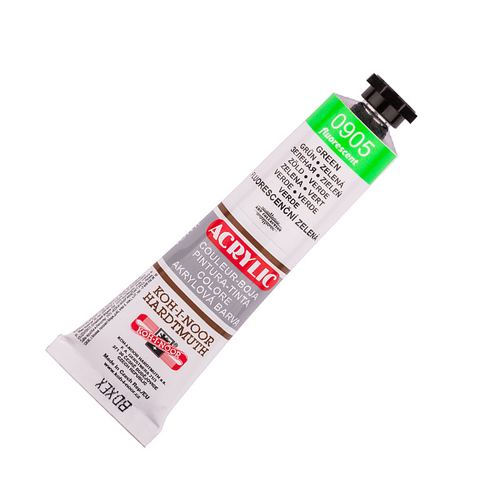 Farba akrylowa Kok-I-Noor 905 fluo zielony 40ml-143931